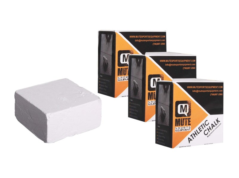 MUTE | Athletic Gym Chalk - Increase Grip Strength - for Bouldering, Rock Climbing, Gymnastics, Functional Fitness, Weight-Lifting - Non-Toxic, Non-Staining Magnesium Carbonate - 2 oz Blocks (3 Pack) - Image 1